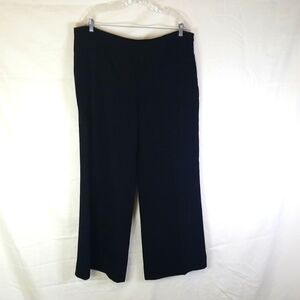 Frascara Black Wide Leg Trousers Pants Size 12